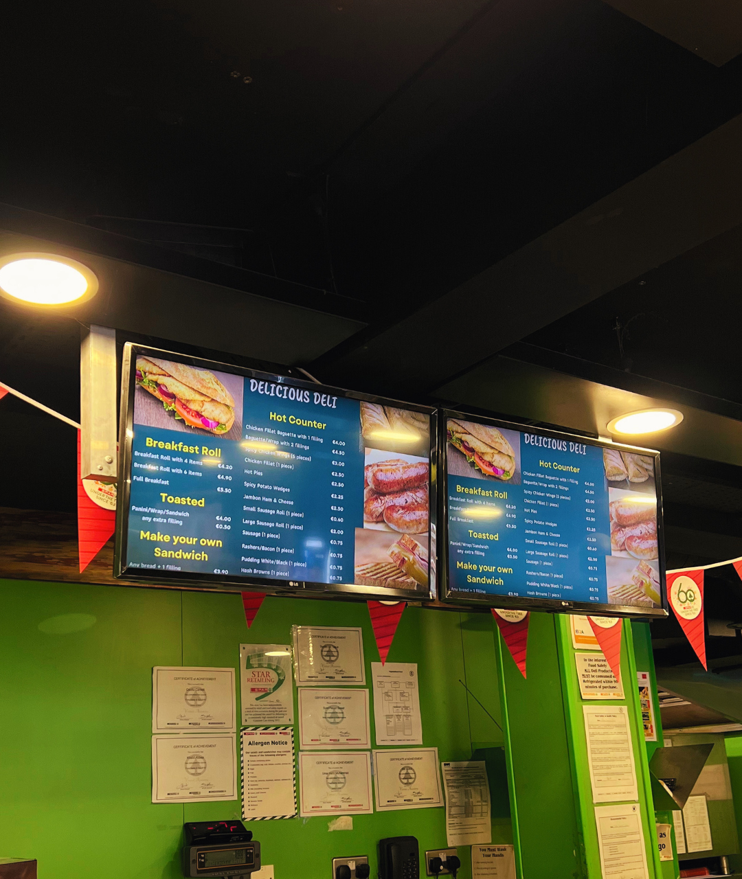 Indoor Digital Advertising Screen Menu/Wall Mounted