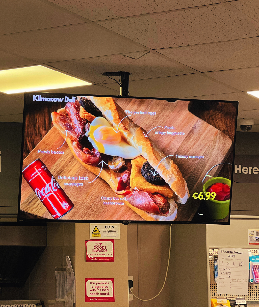Indoor Digital Advertising Screen Menu/Wall Mounted